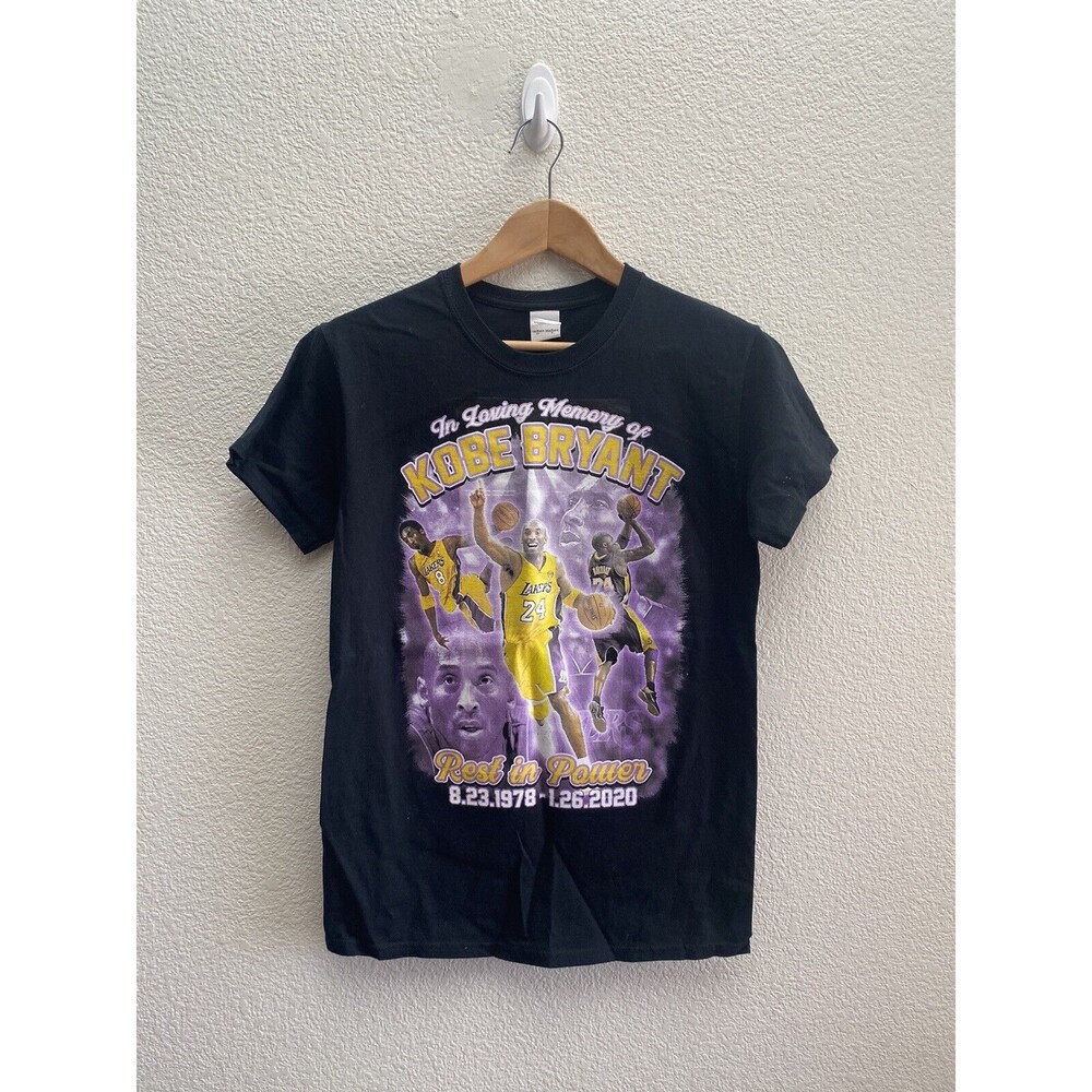 Kobe Bryant Rest In Power In Loving Memory Double Sided T-Shirt Men's Small EUC